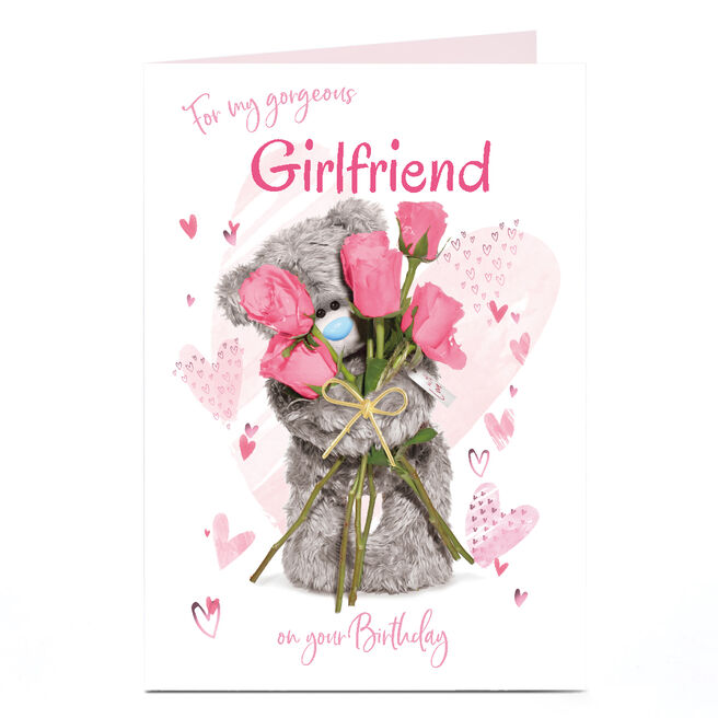 Personalised Tatty Teddy Birthday Card - For My Gorgeous Girlfriend