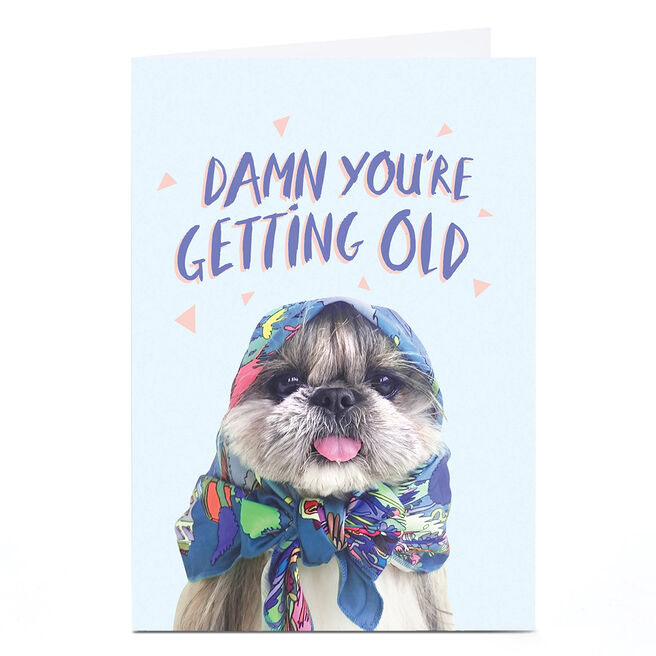 Personalised Jolly Awesome Birthday Card - Damn You're Getting Old