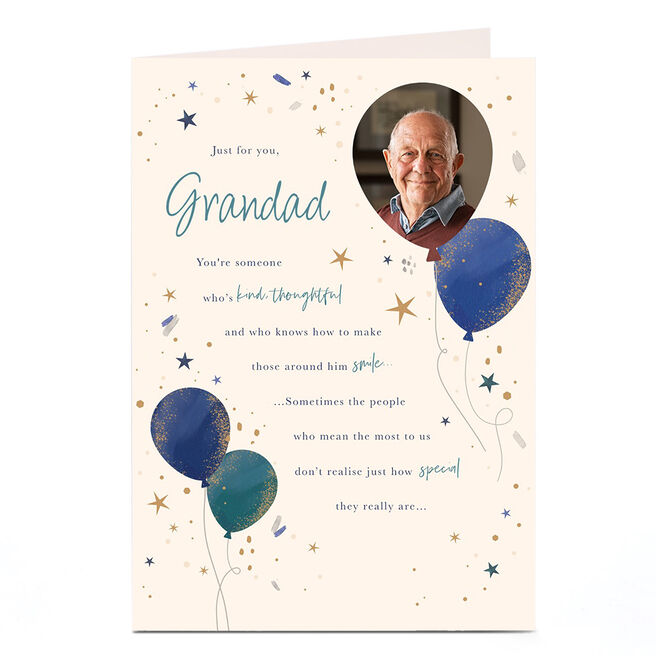 Photo Birthday Card - Just How Special, Grandad