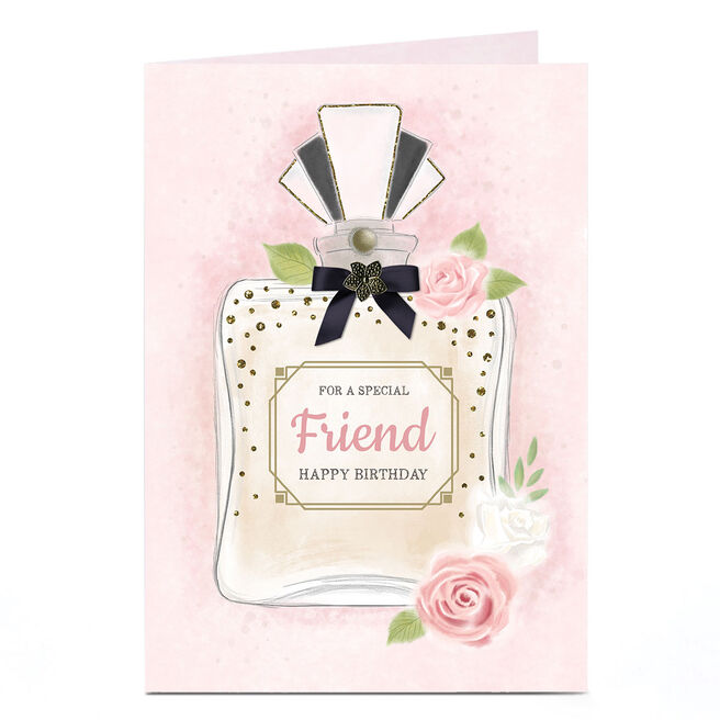 Personalised Birthday Card - Perfume Bottle