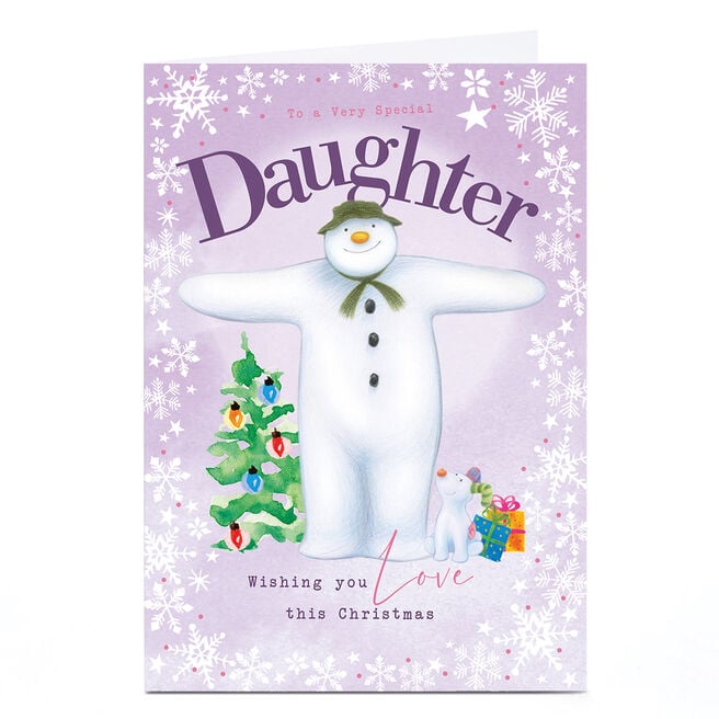 The Snowman Christmas Card - Daughter
