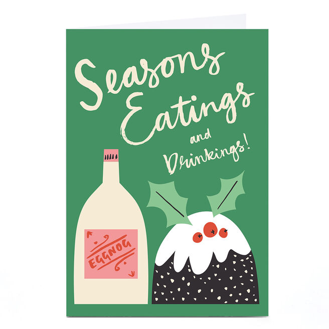 Peronalised Ashley Le Quere Christmas Card - Seasons Eatings
