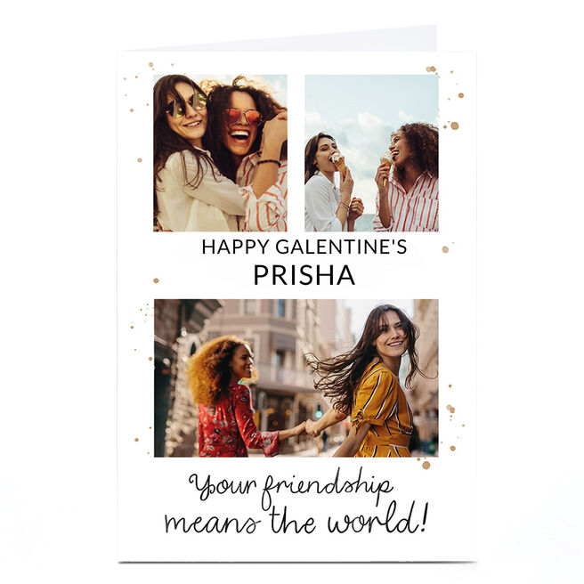 Photo Valentine's Day Card - Friendship Means The World