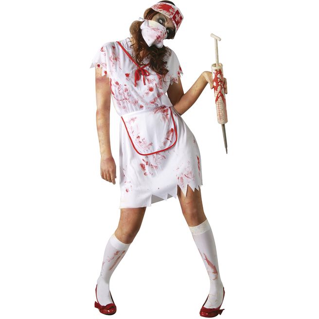 Zombie Nurse Adult Fancy Dress Costume 