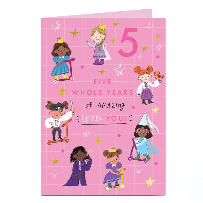 5th Birthday Card - 5 Whole Years if Amazing Little You