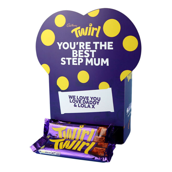 Personalised Cadbury Twirl Favourites Box - Heart Design
