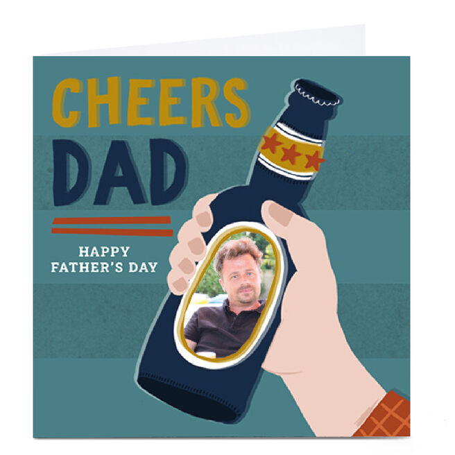 Photo Kerry Spurling Father's Day Card - Cheers Dad Beer Bottle
