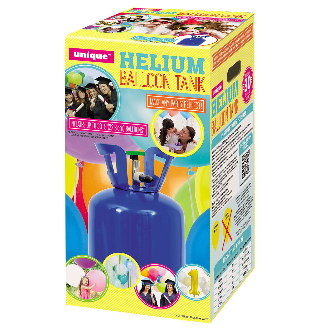 Helium Gas Canister, Helium Balloon Tanks & Cyclinders, Up to 30 Balloons - ONLINE EXCLUSIVE