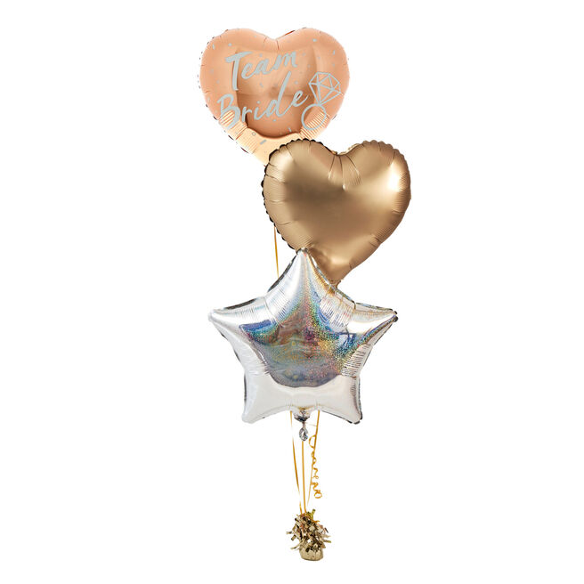 Hen Party Team Bride Inflated Balloon Arrangement