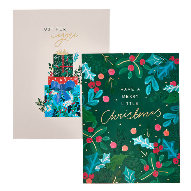 Deluxe Presents Charity Christmas Cards - Pack of 10 (2 Designs)