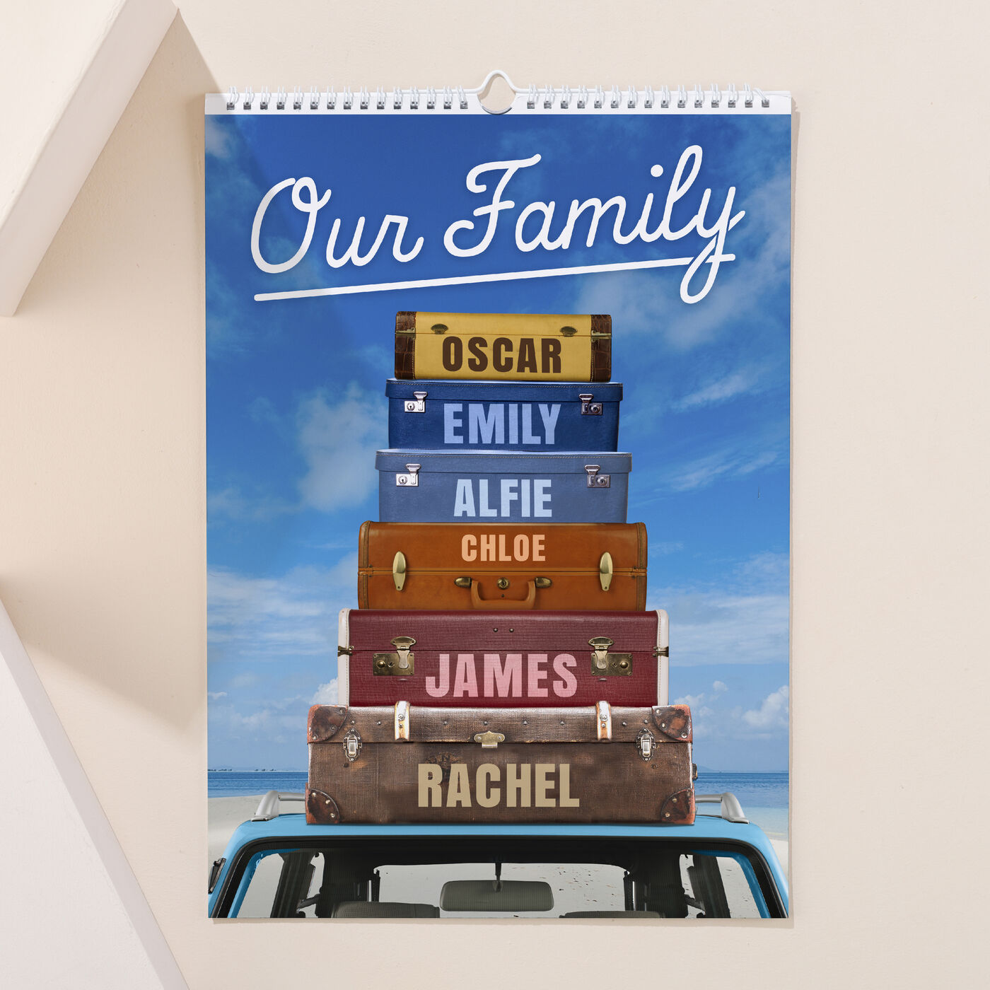 Personalised A3 Planner Calendar - Our Family, 7th Edition