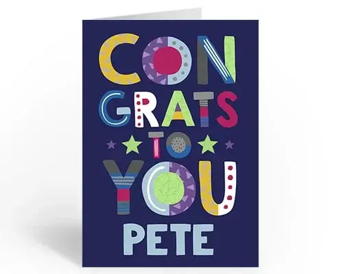 Congratulations card Congratulations card