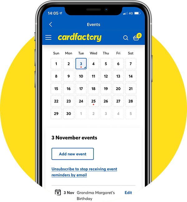 Event reminders