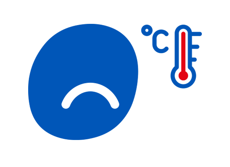 showing symptoms