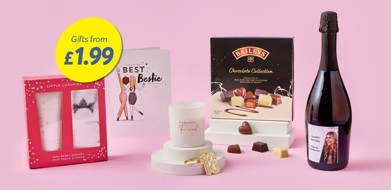Birthday cards and gifts from £1.99
