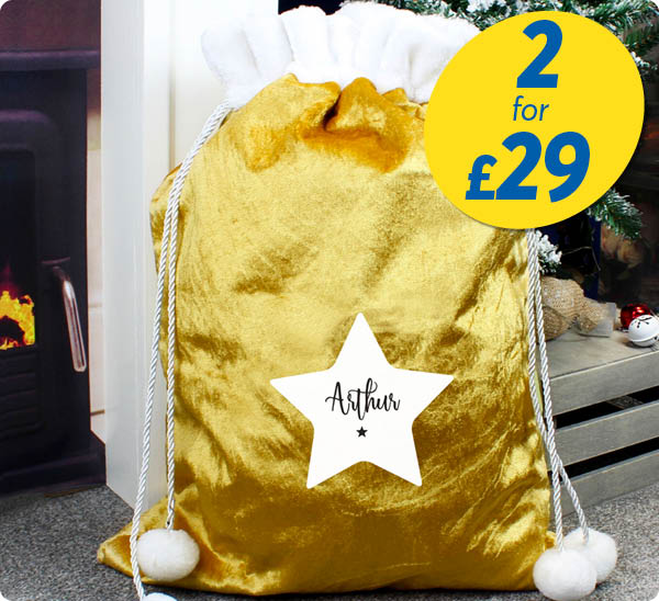 Christmas sacks 2 for £29