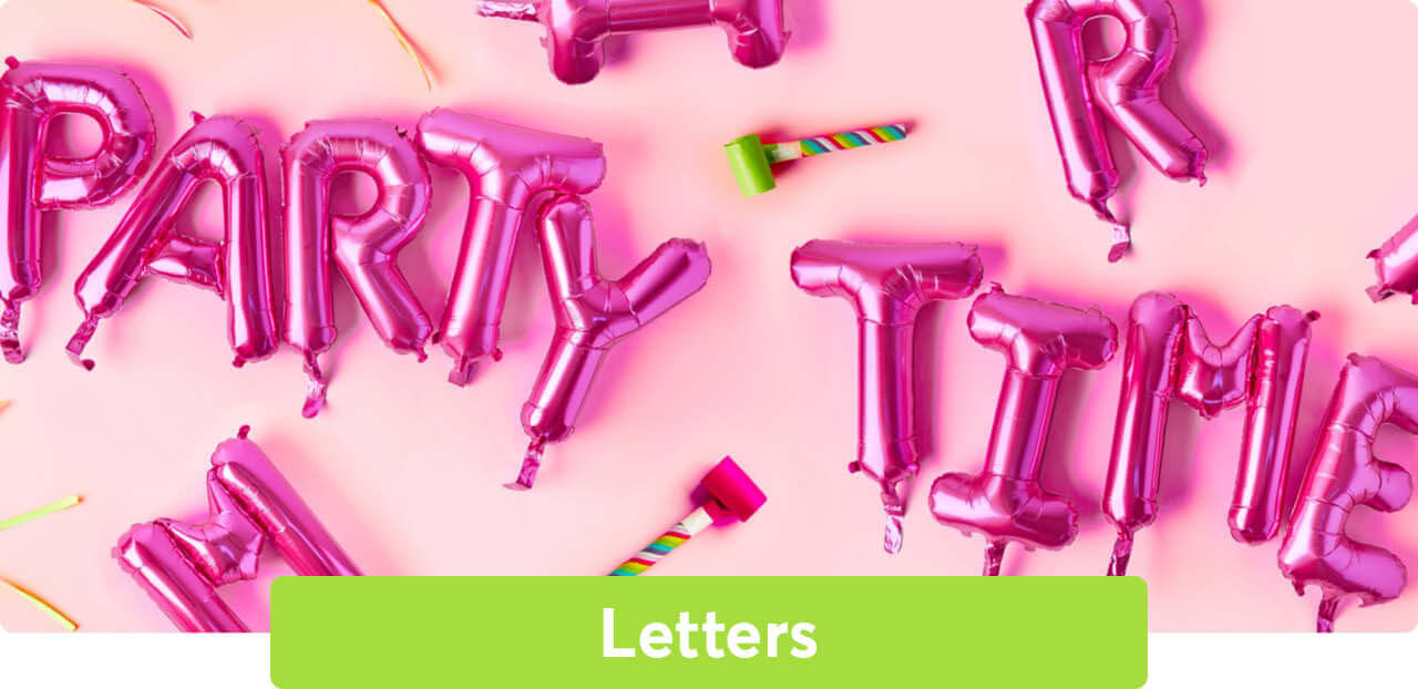 Letter balloons