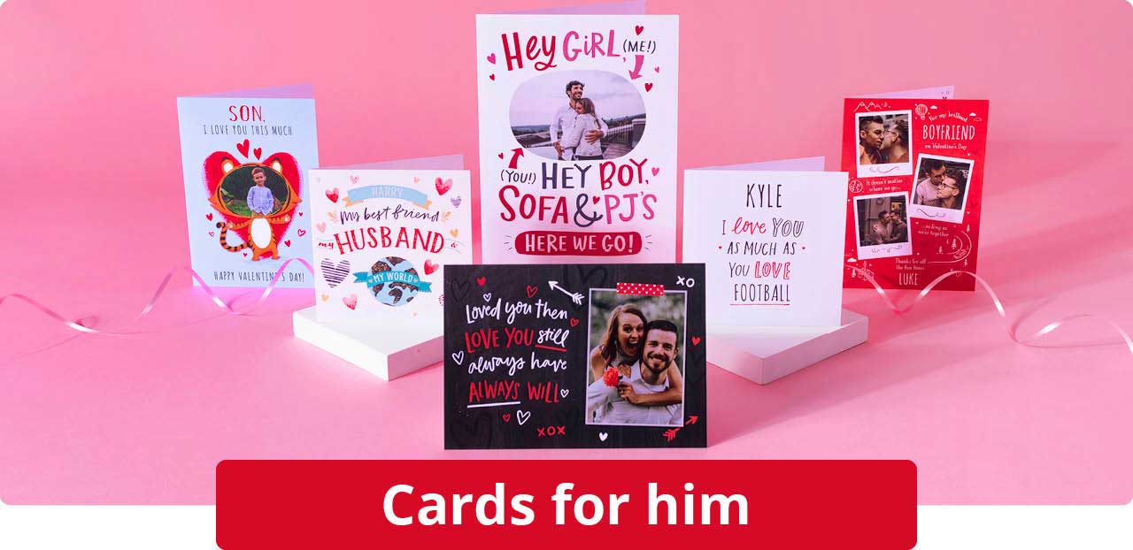 Valentine's day cards for him,