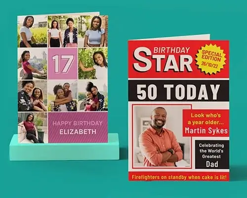 Photo birthday cards