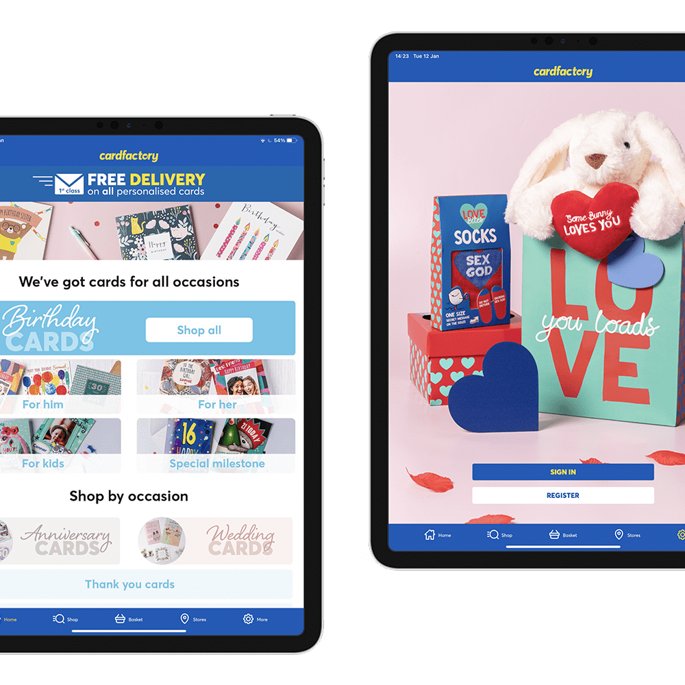 Devices showing app images
