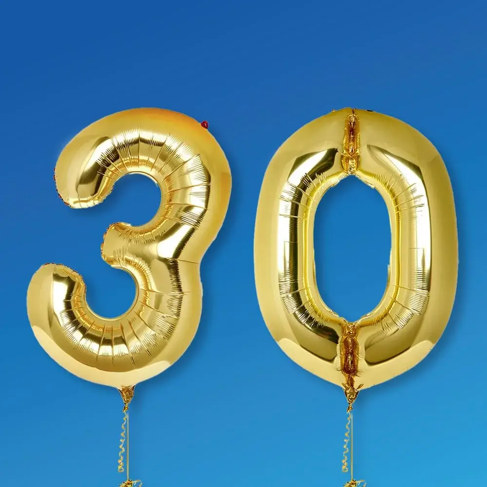 Giant number balloons