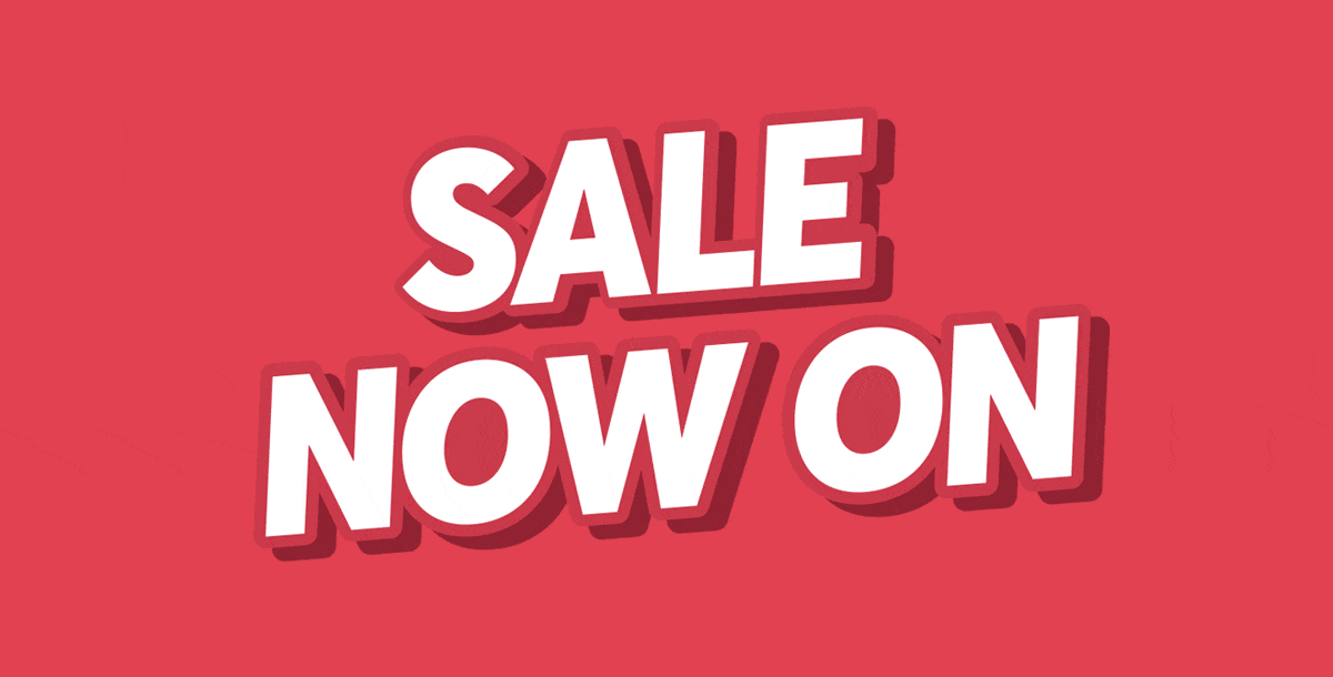 Sale now on