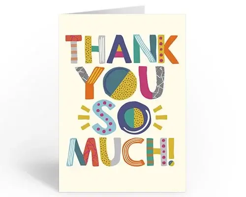 Thank you card Thank you card