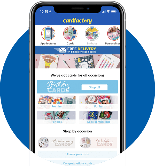 App homepage