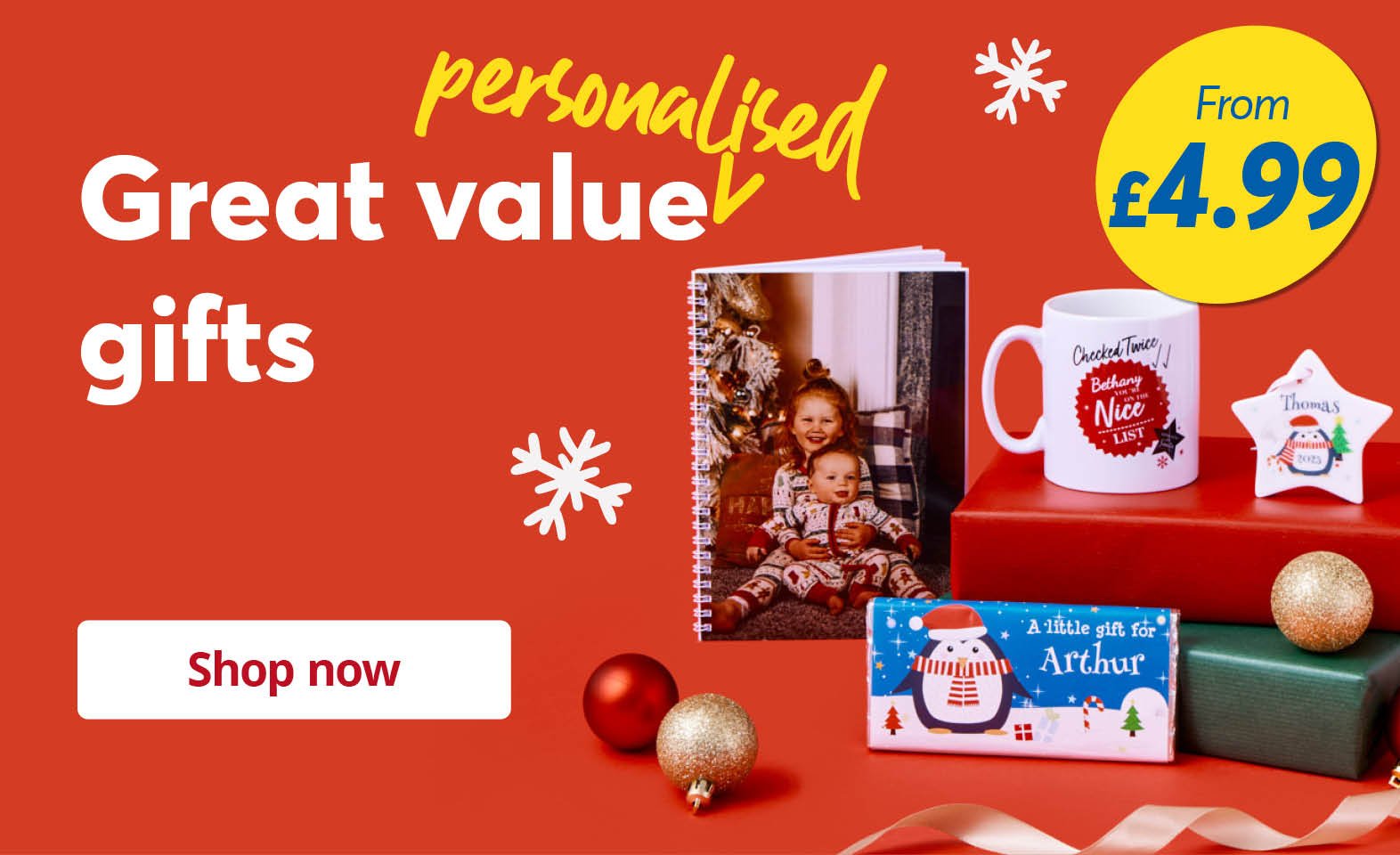 Value personalised gifts