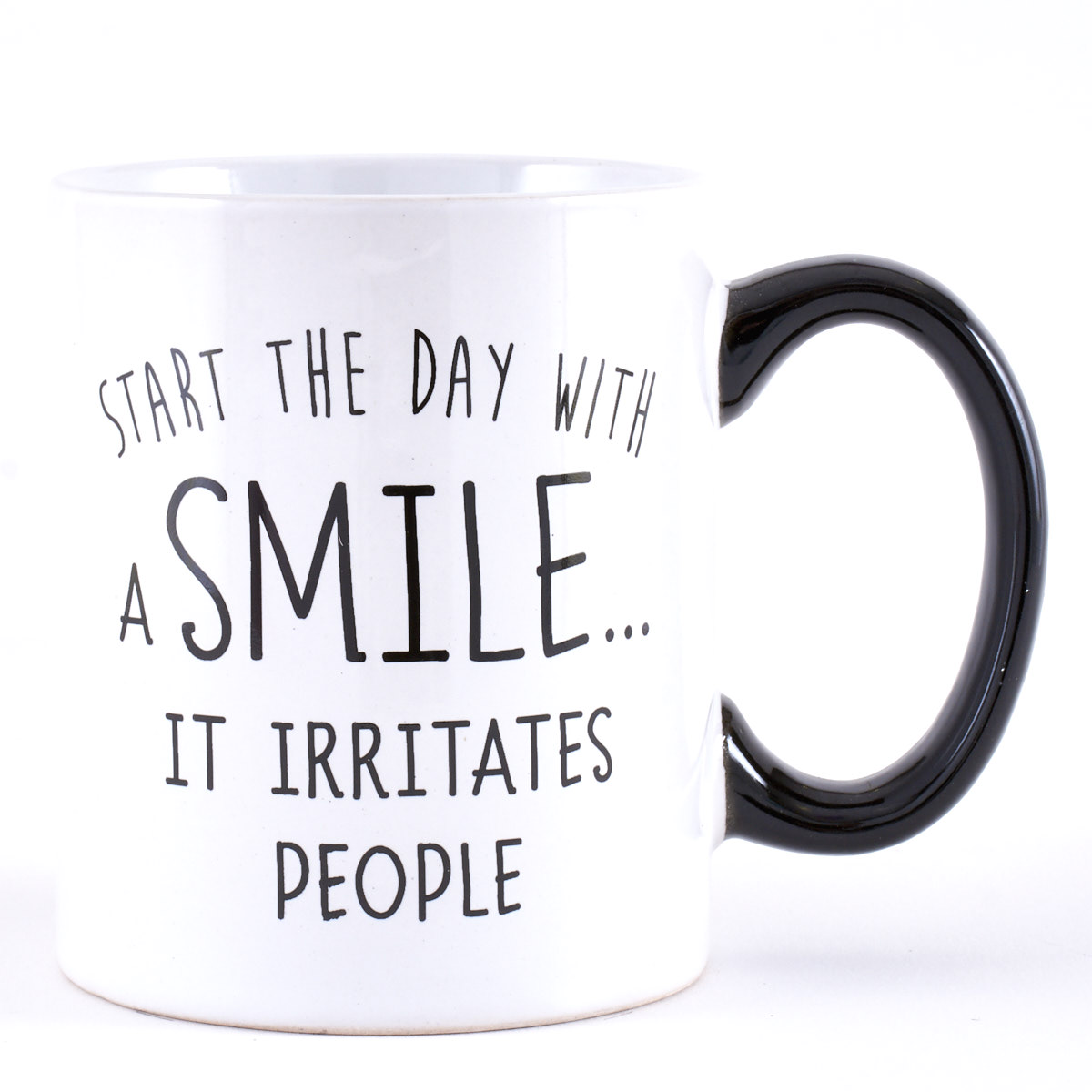 Start The Day With A Smile... It Irritates People Mug