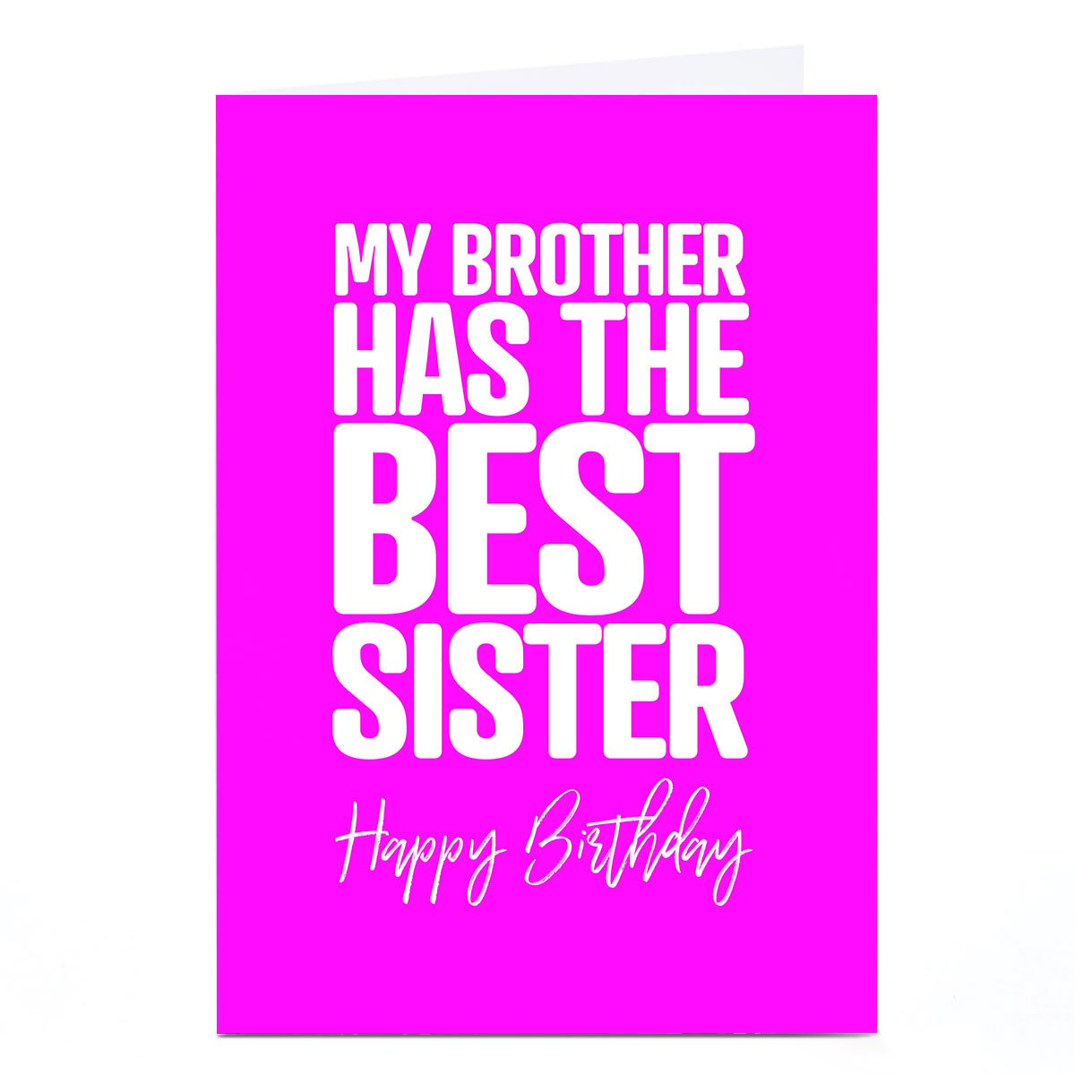 Personalised Punk Birthday Card - Brother From Sister