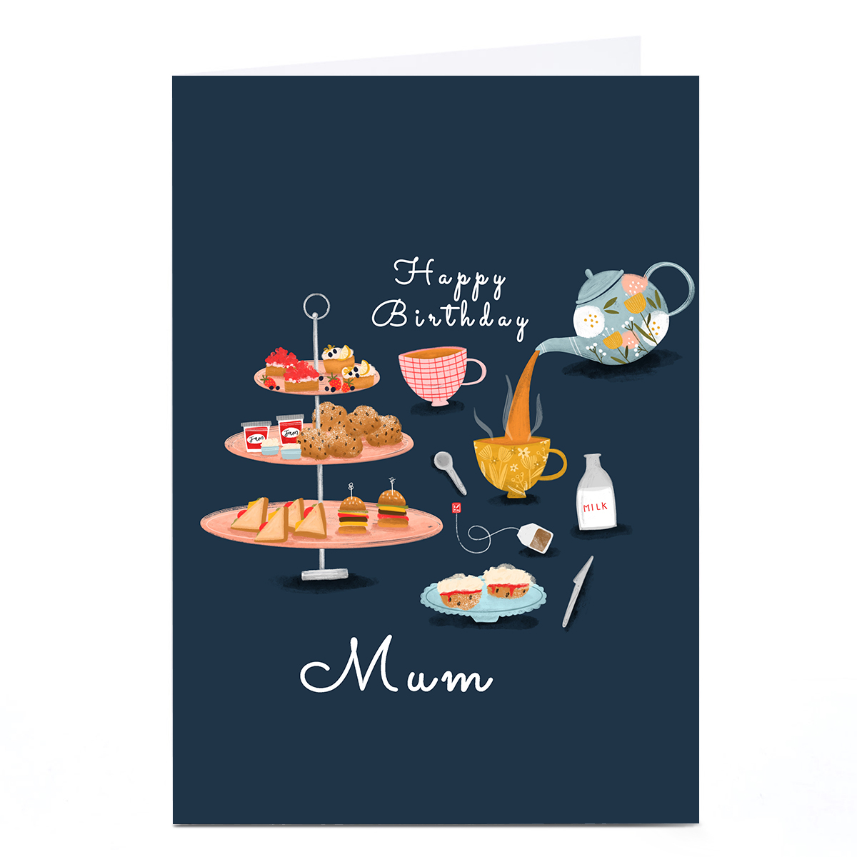 Personalised Lucy Hook Birthday card - Afternoon Tea