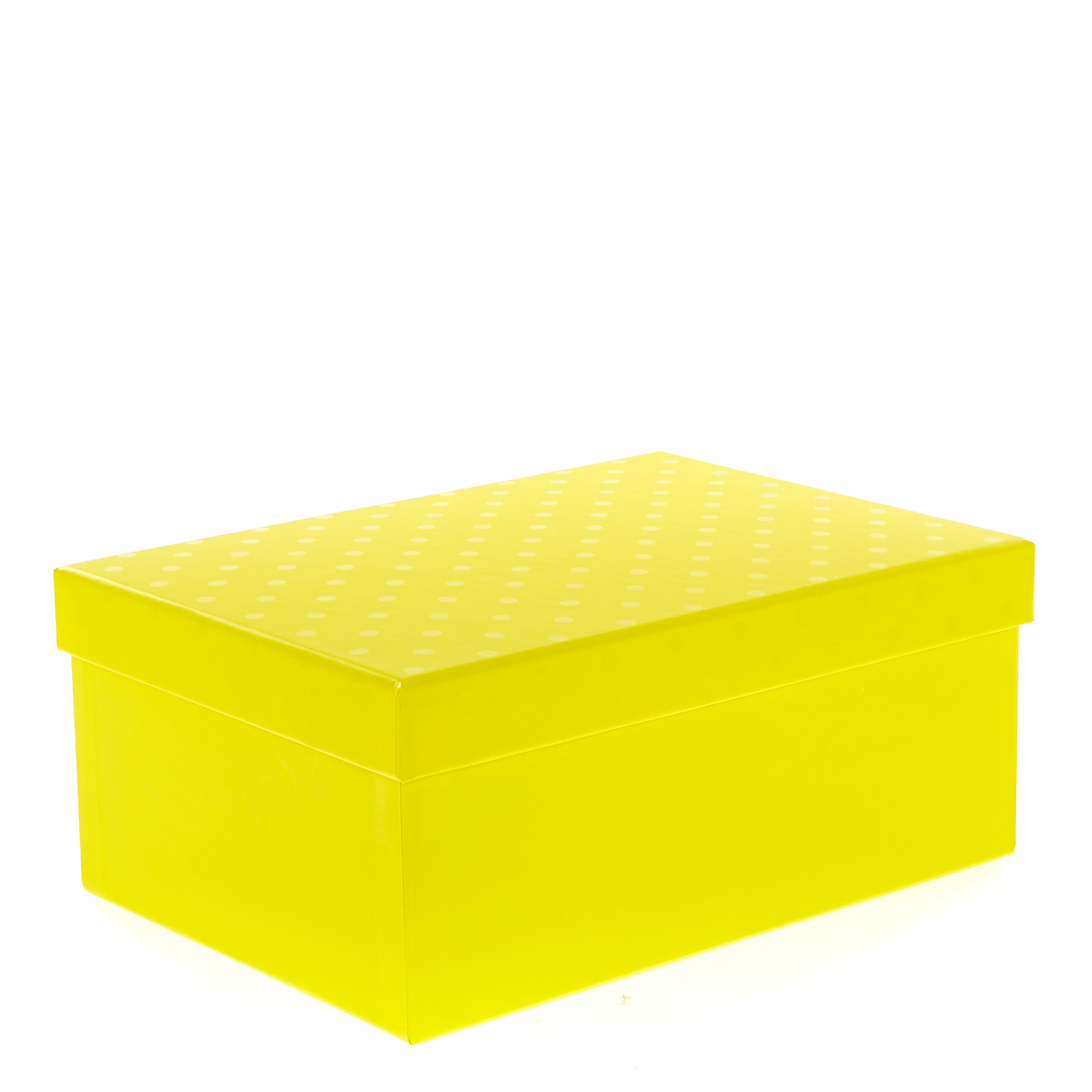 Yellow Polka Dot Gift Boxes - Set of 3