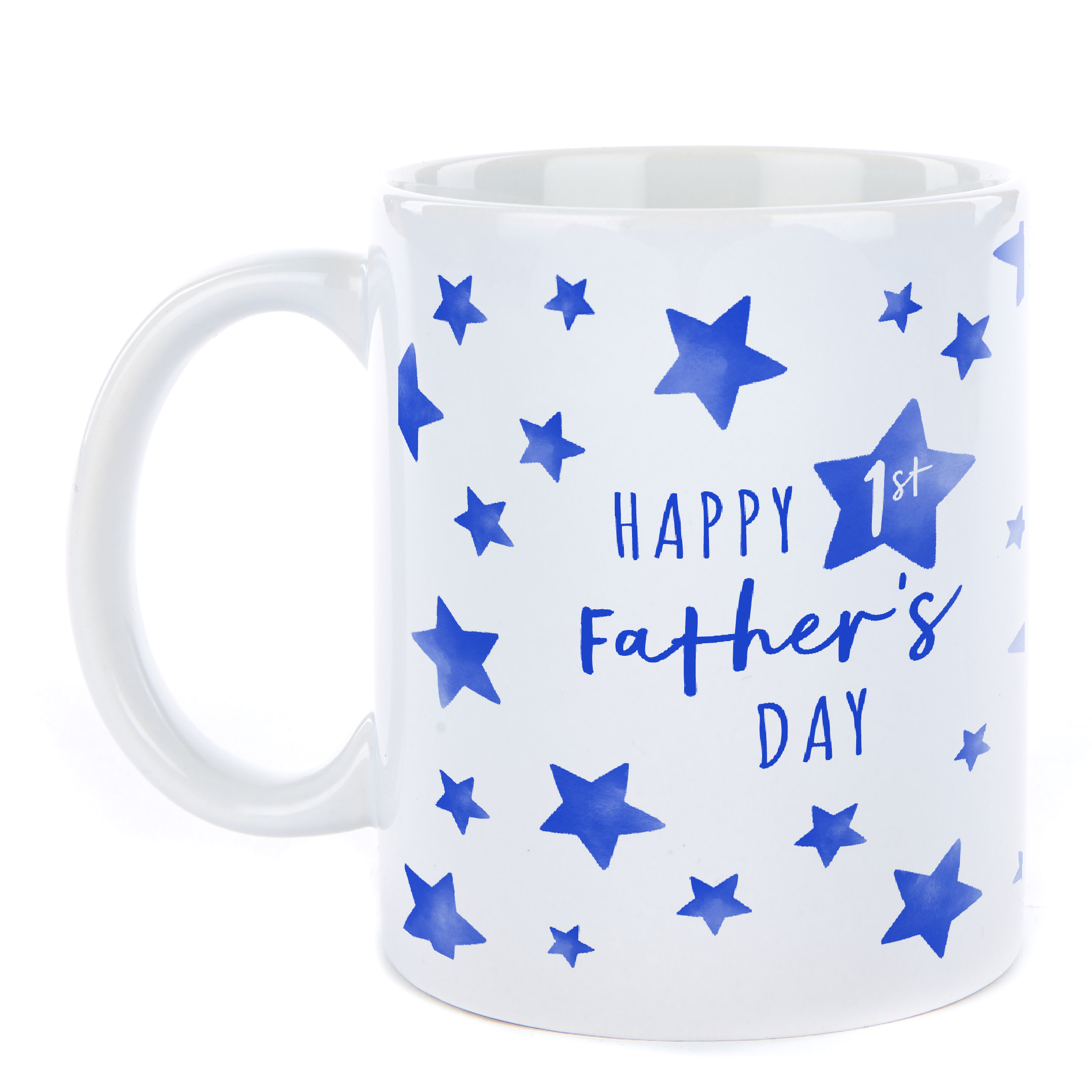 Personalised 1st Father's Day Mug - Blue Stars