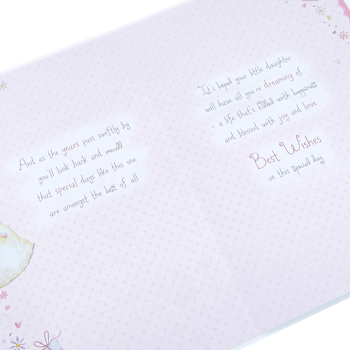 Christening Card - For Your Daughter