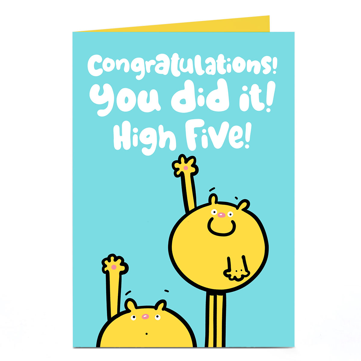 Personalised Fruitloops Congratulations Card - High Five
