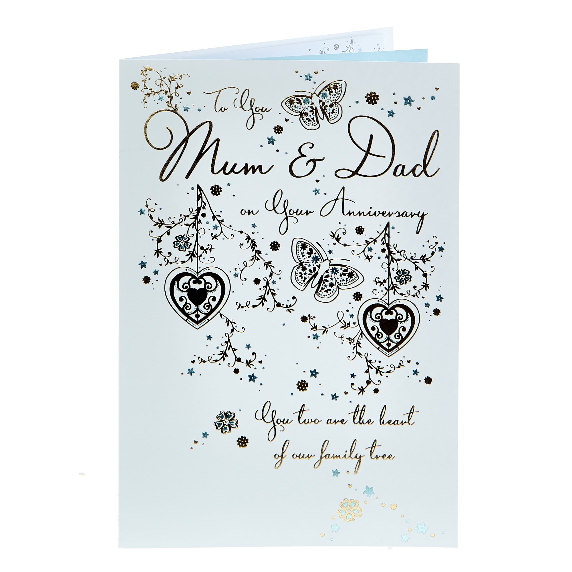 Anniversary Card - Mum & Dad Family Tree