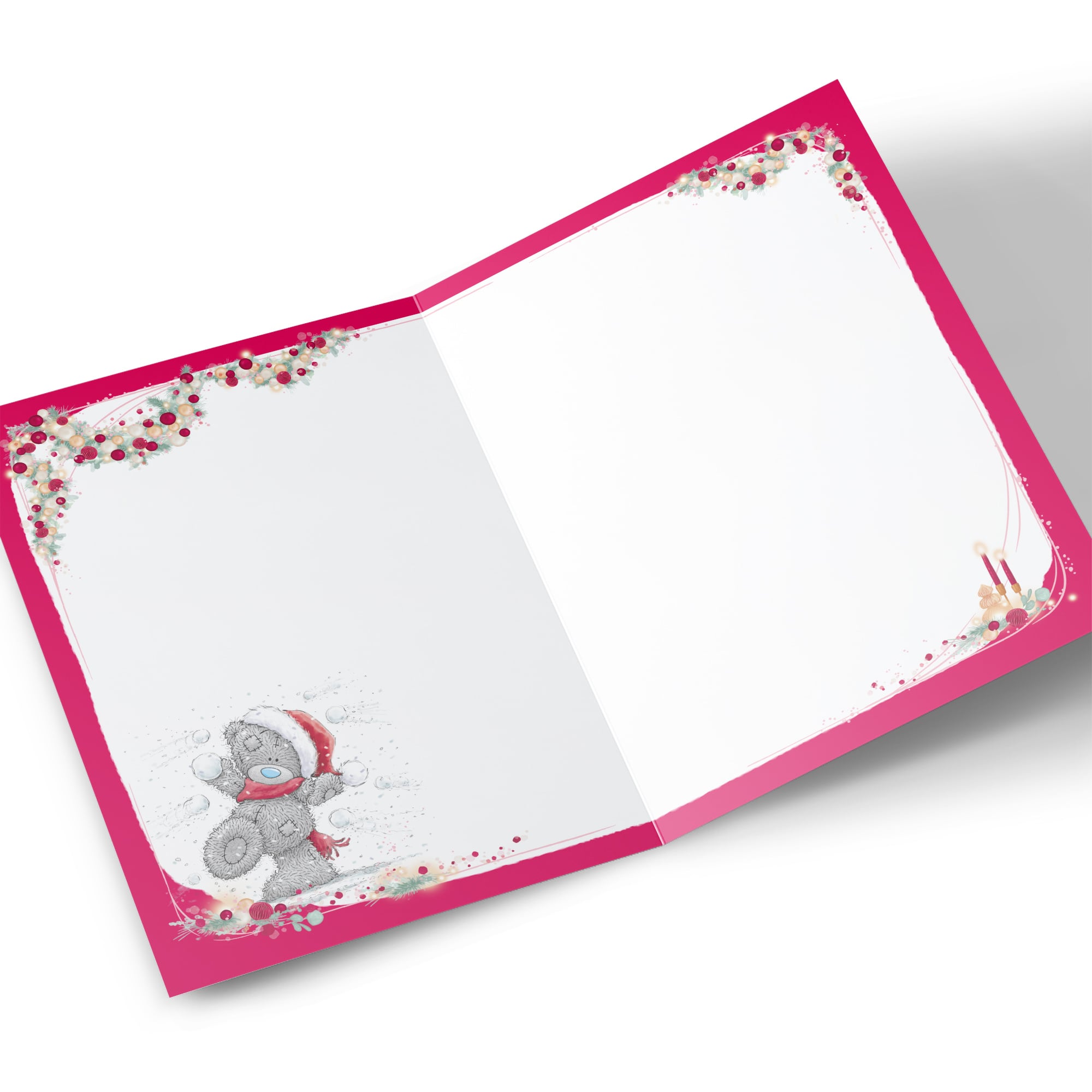 Personalised Tatty Teddy Christmas Card - Bear Sled, Any Relation