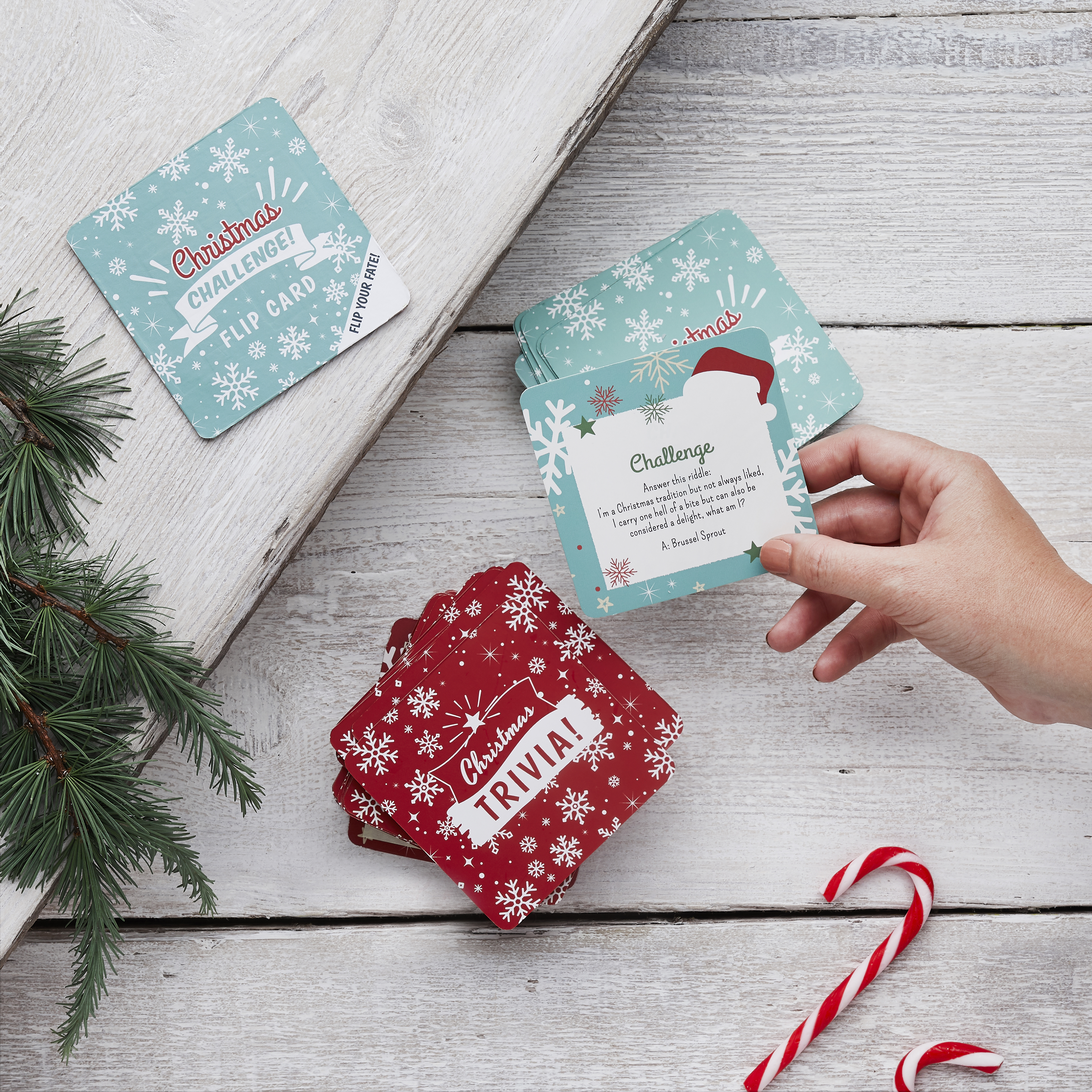 Flip Your Fate Christmas Trivia Or Challenge Card Game 