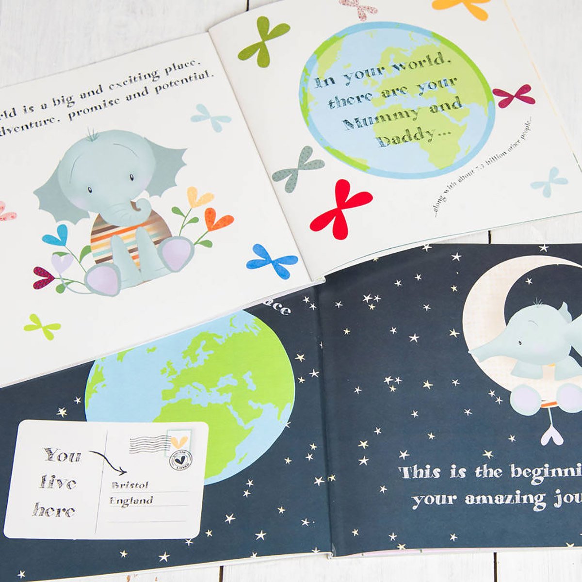 Personalised Welcome To The World Book