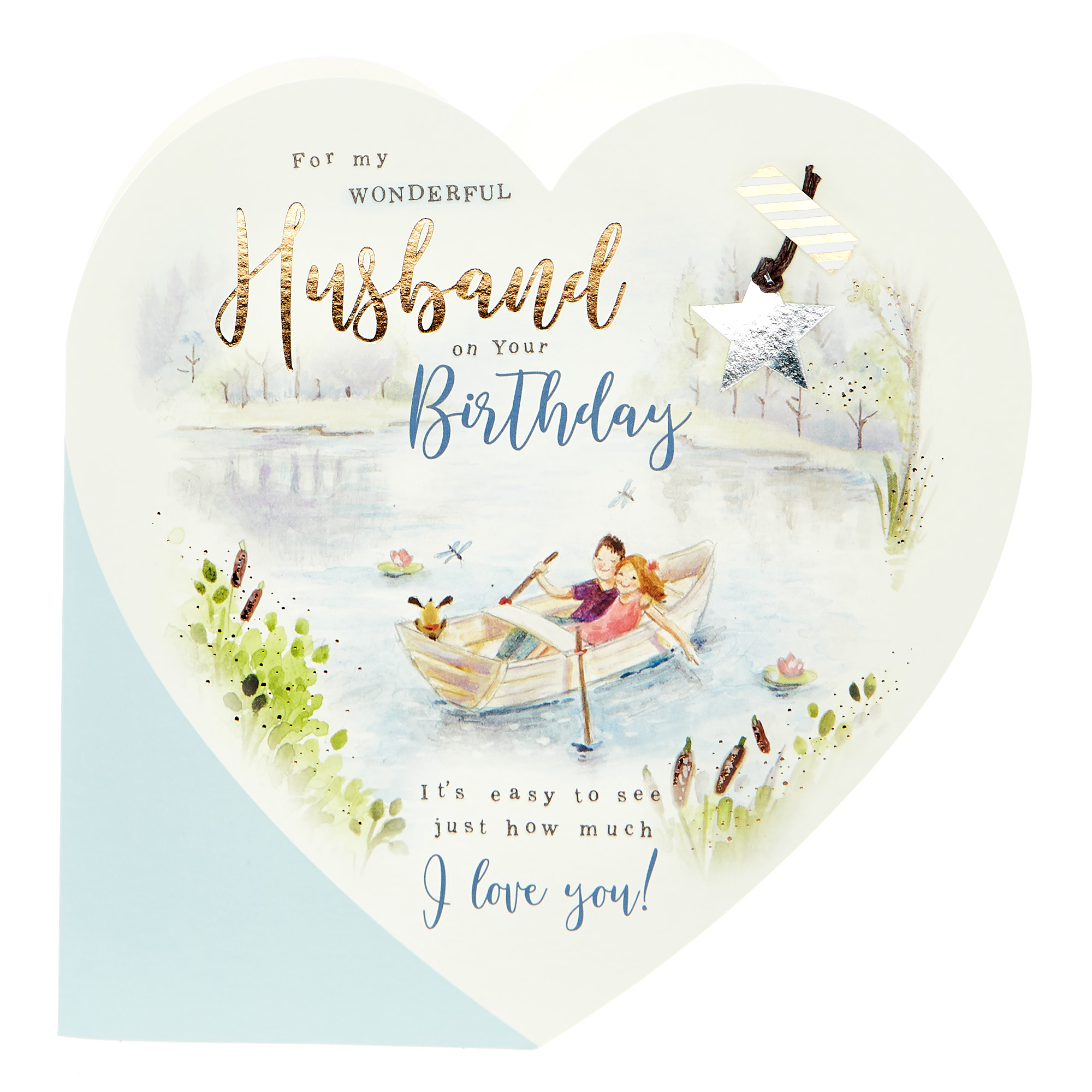 Exquisite Collection Birthday Card - For My Wonderful Husband