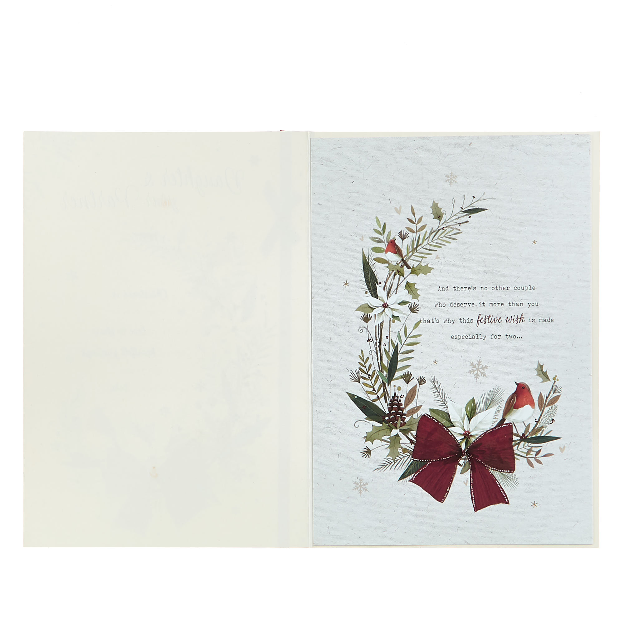 Christmas Card - Special Daughter & Your Partner