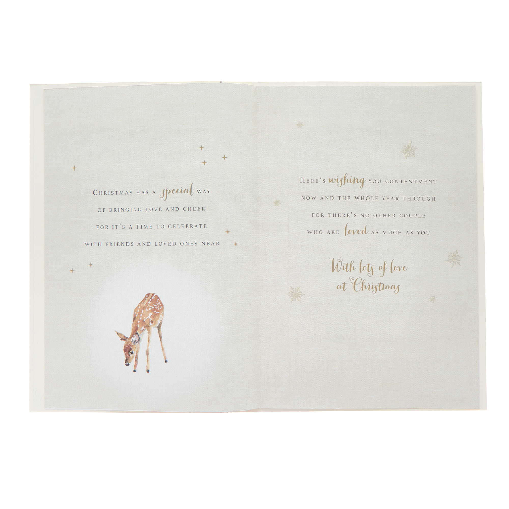 Brother & Sister In Law Deers & Trees Christmas Card