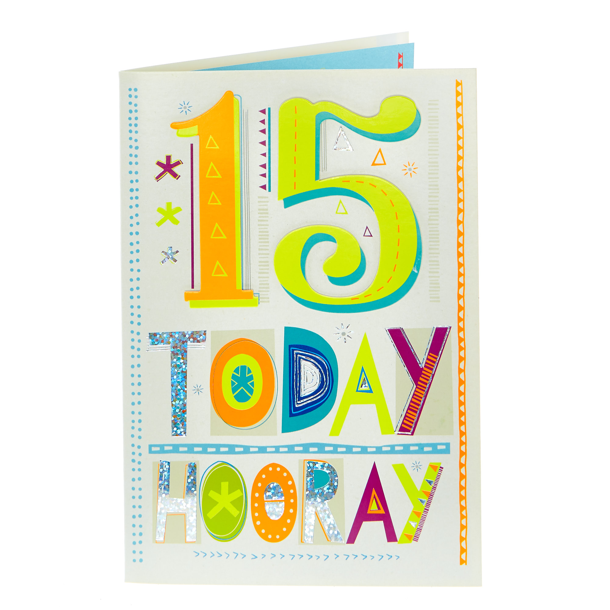 15th Birthday Card - Hooray