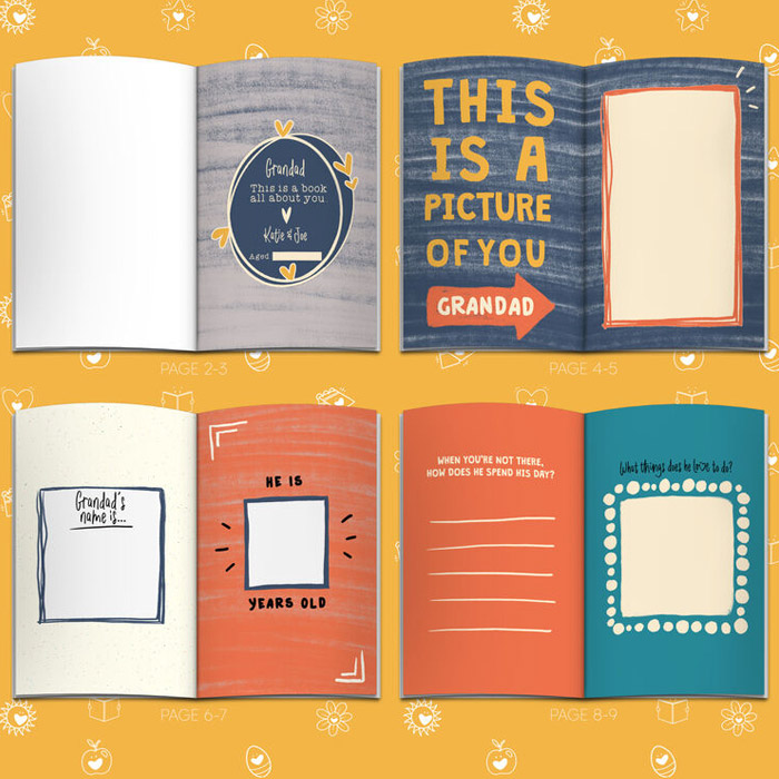 Personalised Fill In With Your Words Book About Grandad