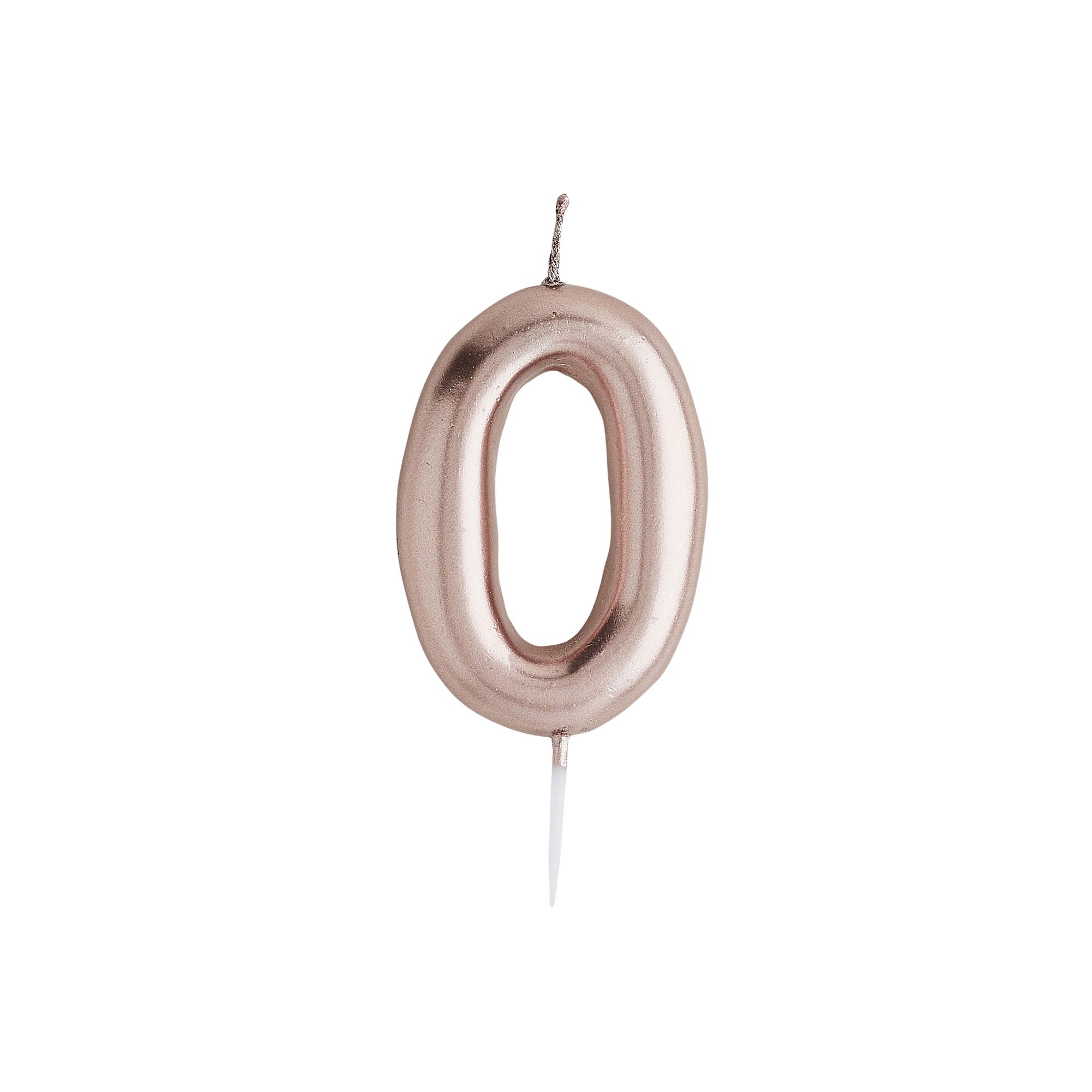 Rose Gold Number Cake Candle (0-9)
