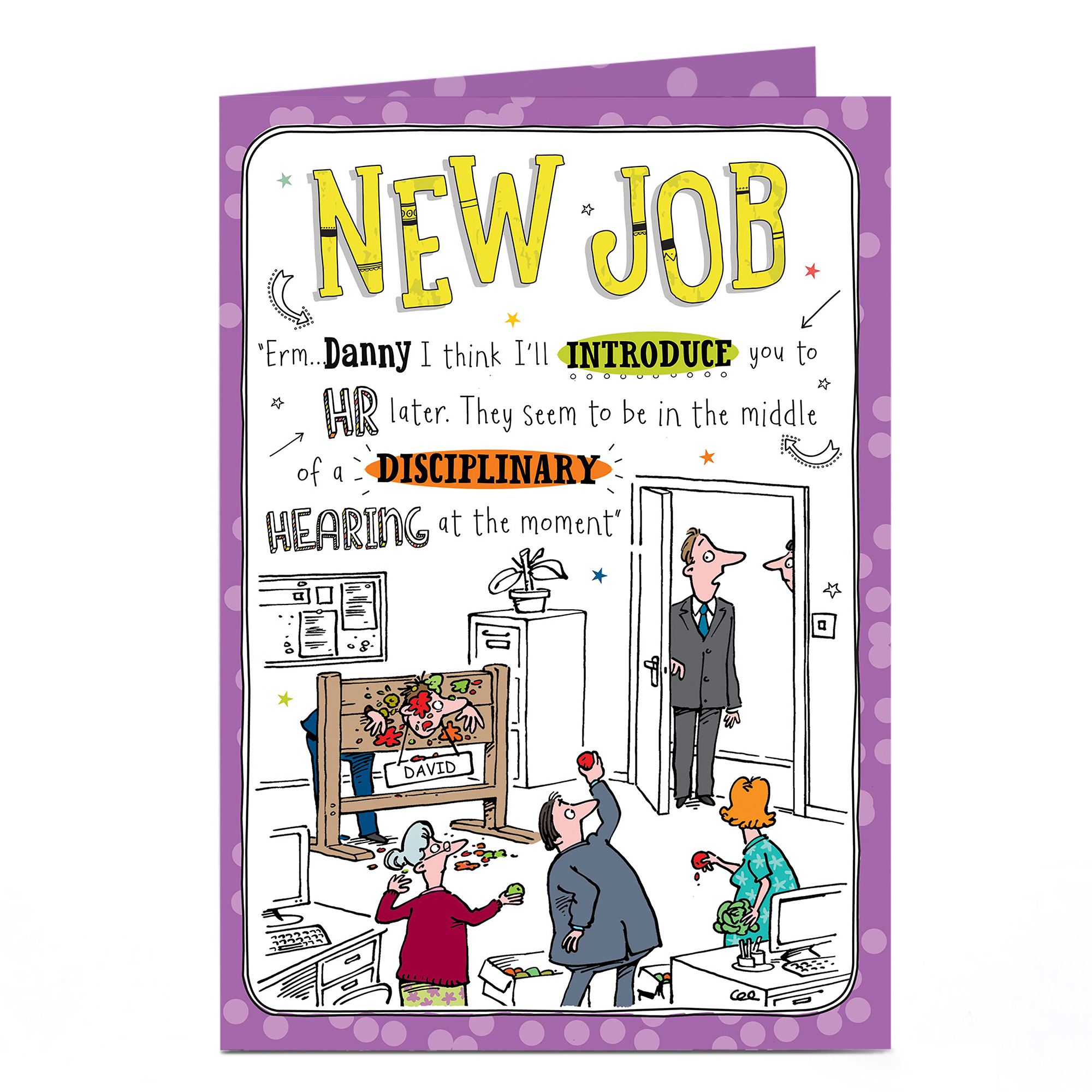 Personalised New Job Card - HR Disciplinary