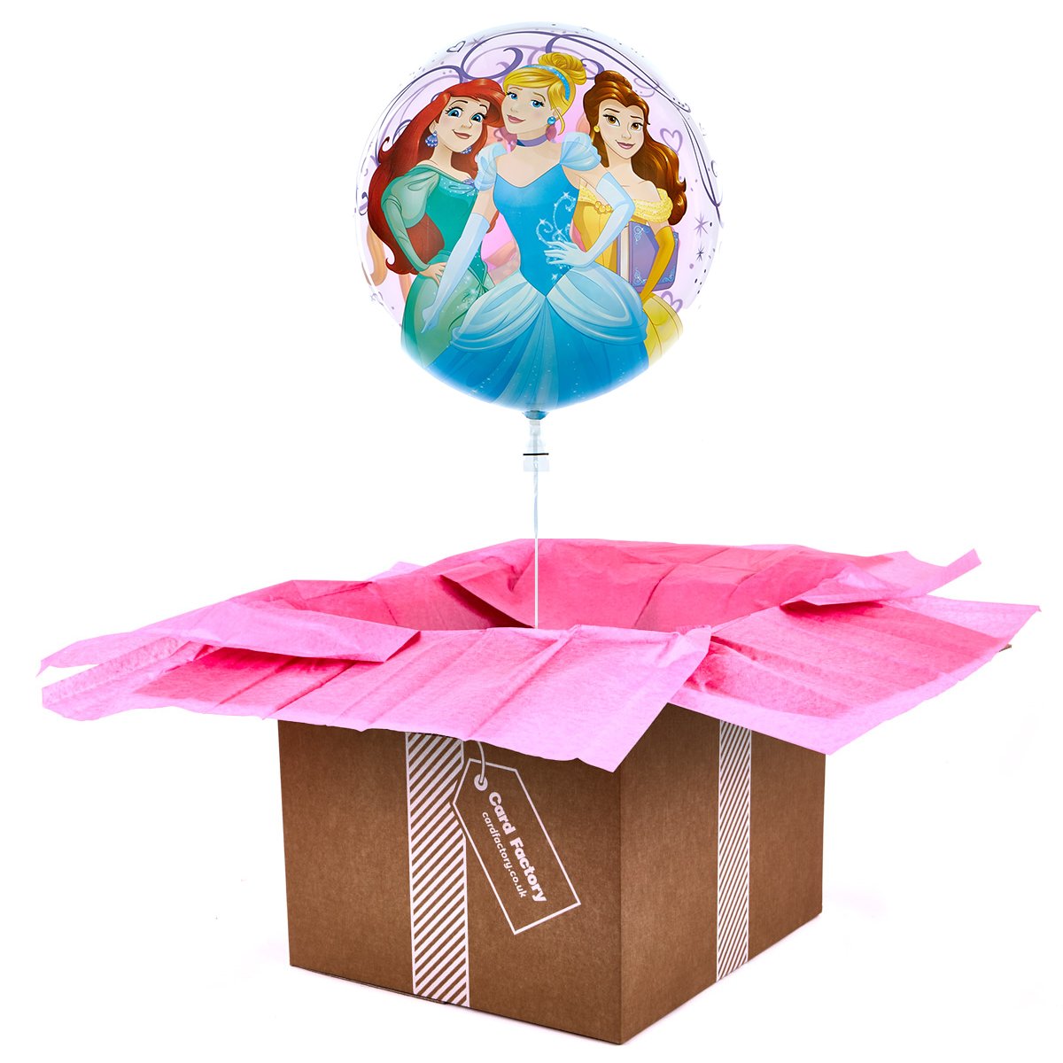 22-Inch Bubble Balloon - Disney Princesses - DELIVERED INFLATED!