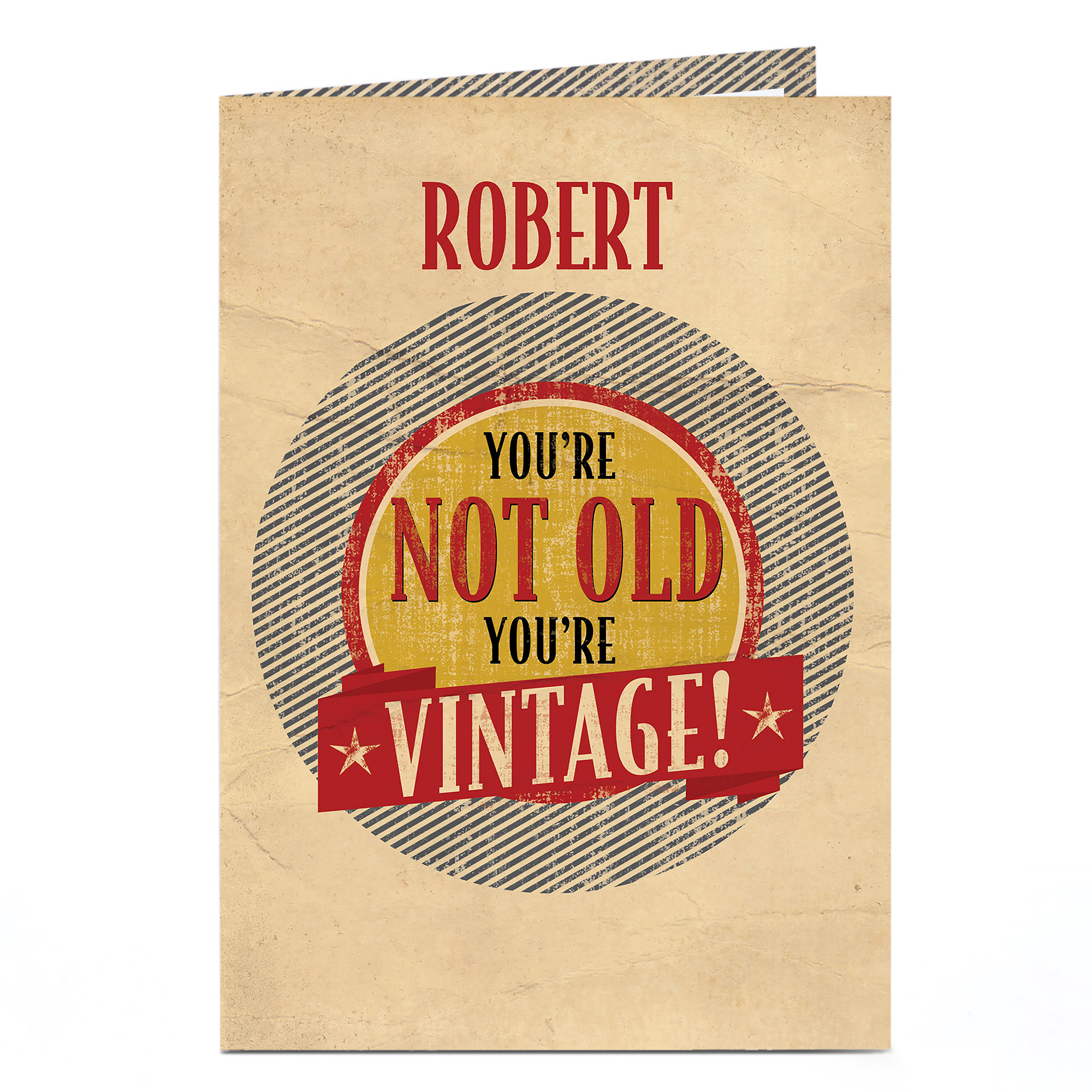 Personalised Birthday Card - You're Not Old You're Vintage