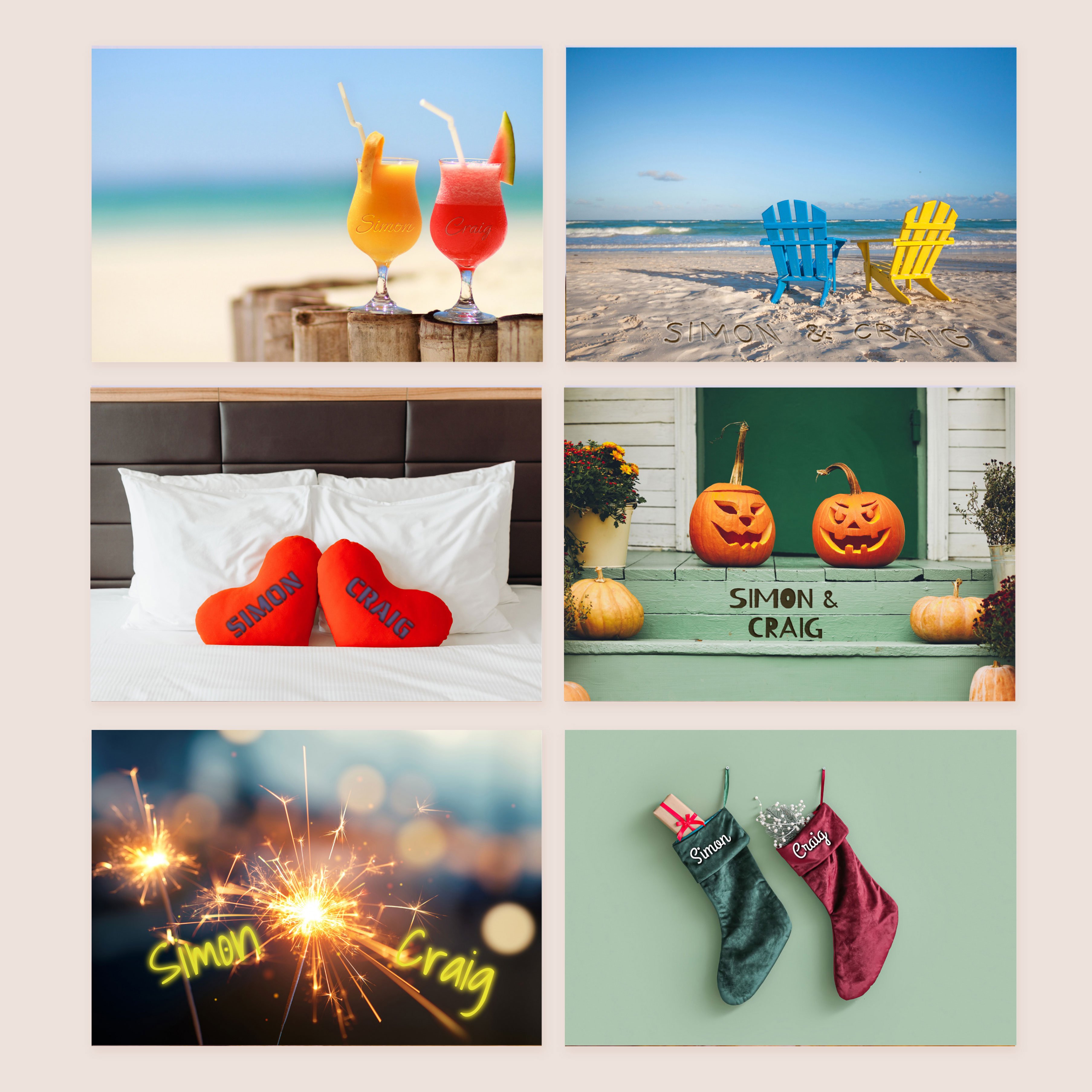 Personalised His & His Calendar (Any Year)